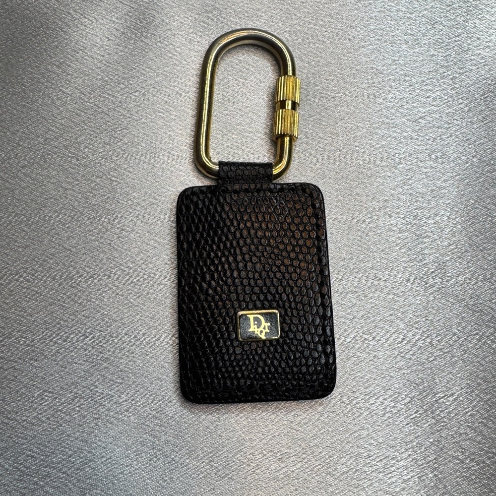 Dior Black and Gold Key Holder